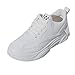 Produktbild Makefortune 2019 Frauen Sportschuhe, modische runde Zehe schnüren Sich Oben Keile beiläufige Müßiggänger Sneaker weiße