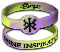 Divine Inspiration Charm Band / Silicon Mythical Wristband with Bindrune Symbol Design