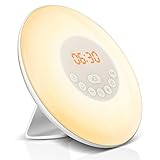 tageslichtwecker app ✿【Die Simulation des Sonnenaufgangs】 30 Minuten vor der Weck Zeit beginnt das Licht sich stufenweise ab 10% zu erhöhen bis es die volle Helligkeit erreicht und Man wird sanft aus dem Schlaf geweckt und startet viel entspannter in den Tag.