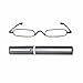 Produktbild KAIBSEN® Metallrahmen umrandete schlanke Lesebrille-Classic Leser in Slim Pen Clip Portable Hard Case Lesebrille/Portable Pocket Clip Aluminium Case