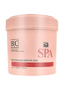 Berina Keratin Hair Repair Spa | Rapid Damage Repairs | Color Lock Hair Fall Control | Rebuilds Health and Shine | (1000gm 35.27 fl oz., Coral Pink)