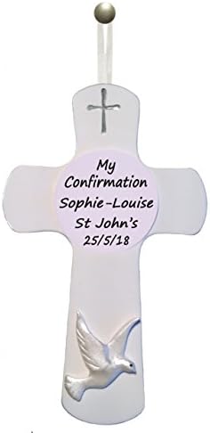 Truly for You Confirmation Wall Cross - Religious Gift - Dove - Personalised