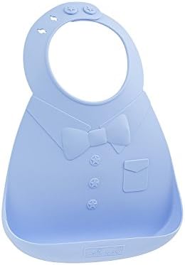 Make My Day Soft Silicone Baby Bib Blue Bowtie Size: hassle free packaging Color: Blue Bow Tie, Model: , Newborn &amp; Baby Supply