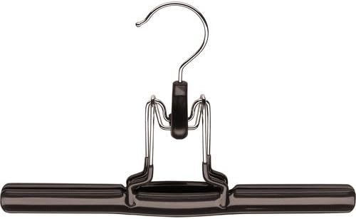 Mawa Hangers 26 cm Mat Women Wear Premium Hangers, Pack of 30, Black