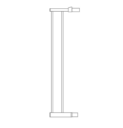 Lindam 14cm Universal Extension - white