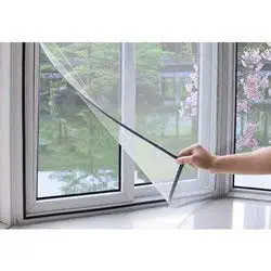VC Mosquito Insect Fly Bug Lizard Mesh Net for Window with Loop and Hook Tape (4 X 3 ft)
