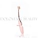 Dolovemk | 10Pcs/Set Makeup Oval Brushes Set Eyebrow/Foundation/Blusher Brush for Liquid/Powder (Rosegold)
