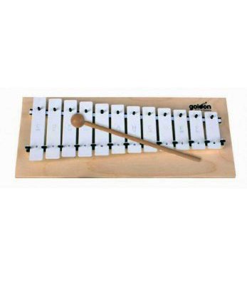 METALOFONO DIATONICO - Goldon (11040) (12 Notas) Laminas Blancas