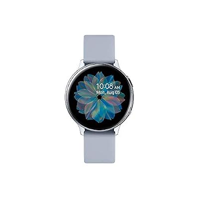 Samsung - Montre Galaxy Watch Active 2 - Aluminium 44 mm - Bleu gris - Version Française
