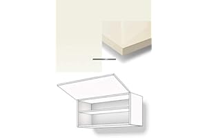 Premium-Ambiente BARRH42 Hängeschrank 1-klapptürig Fachboden 36cm hoch Gaszylinderdämpfer Softclosing inkl. Montageschiente Hochglanz (Breite 60cm, 82 Magnolia)