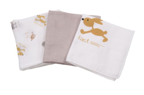Odenwälder Muslin Animals 3 80 x 80 cm Beige