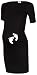 Happy Mama. Women's Maternity Stretch Jersey Tunic Top Baby Feet. 464p (Black, UK 10)