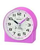 Seiko QHE907P Novak Djokovic Foundation Alarm Clock - Pearl Pink {4517228834844}