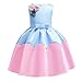Produktbild SANFASHION Mädchen Bowknot Prinzessin Rock 3D Blumen Tutu Urlaub Prinzessin Kleider Sommer Partykleid für Baby Kleinkinder Kinder