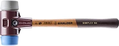 Halder 3013040 Simplex Maillet Mid/TPE-Doux, Multicolore, 40 mm