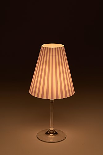 Candle Lights / Lampenschirme für Weingläser / Deko-Lampenschirme / Lampe / Teelicht / Lampshades / Lampenschirm-Set „Jaron“ Tischdeko, 3-teilig - 4