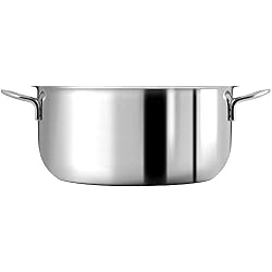 Home Arianne Casserole avec 2 poignées, 26 cm, 7 l, Verre, Transparent