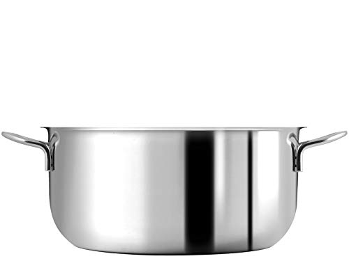 Home Arianne Casserole avec 2 poignées, 26 cm, 7 l, Verre, Transparent