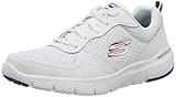 Smooth action leather upper. Skechers Herren Flex Advantage 3.0-52954 Sneaker, Weiß (White Black Wbl), 42 EU