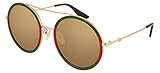 Protective case included Gucci GG0061S 012 Gafas de sol, Dorado (12/Gold), 56 para Mujer