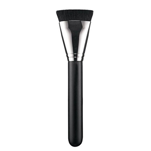 Rosennie 1pc Professional Cosmetic Flat Contour Brush Face Blend Makeup Brush (Black)