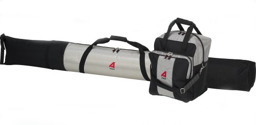 Athalon-Deluxe-135-Two-Piece-Ski-and-Boot-Bag-Combo-Boxed-SilverBlack-185-cm