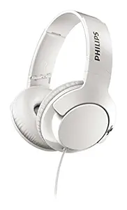 Philips SHL3175WT Bass+ Headphones with Mic (White)