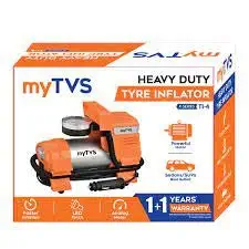 My Tvs Car Inflator TVS TI-4 Car Metallic Heavy Duty Tyre Inflator Portable Air Pump Compressor With 2 Years Warranty