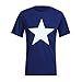 Price comparison product image ADESHOP 2019 Men's T-Shirts, Men Casual Spring Summer Print Short Sleeve O-Neck Tops Blouse T-Shirts(L, Blue)