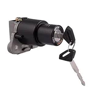 Deutsche Cylindrical Replacement Ignition Lock Fit for Bajaj Pulsar 150 / Bajaj Pulsar 150 DTS-I/Bajaj Pulsar 150 UG3 / Bajaj Pulsar 180 UG1 / UG2 / UG3 / Bajaj Pulsar 180 DTS-i (4 Wires)