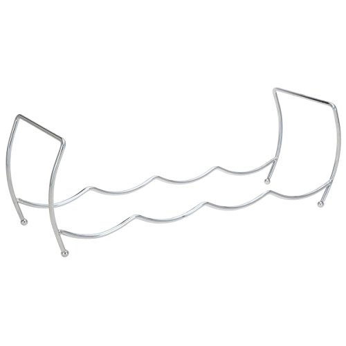 Viscio Trading 171532 Flaschenregal verchromt, Stapelbar, aus Stahl, Farbe Silber, 13 x 40 x 40 cm - 2