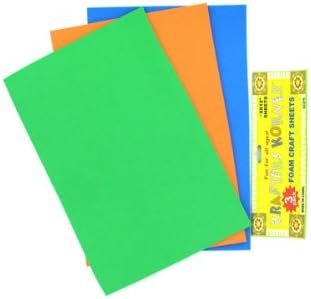 3 Pack foam craft sheets -assorted colors - Pack of 72