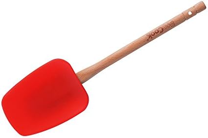 ProCook Silicone Wood Spoonula Red