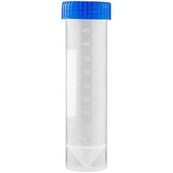 50ML 50PCS Tube De Centrifugeuse PP De Laboratoire Sans Fuite Avec Marques Graduées Bouchon à Visser Pour Analyse Expériences De Chimie Organique Inorganique - Conique/Rond/Fond Plat (C)