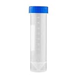 50ML 50PCS Tube De Centrifugeuse PP De Laboratoire Sans Fuite Avec Marques Graduées Bouchon à Visser Pour Analyse Expériences De Chimie Organique Inorganique - Conique/Rond/Fond Plat (C)