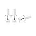 6 x TOP COAT NAIL VARNISH POLISH CLEAR NAIL VARNISH HEART SHAPED BOTTLES FROM UK