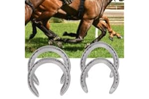 ZoOwill Horse Naal Steel Horseshoes for Front and Back Legs (Full Set) with Horseshoe keel (32-pcs tilee).