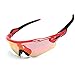 Produktbild Schutzbrille Für Brillenträger Tr Halbrunde Polarisierte Reitbrille Für Außenbereich Red Black Damen Herren
