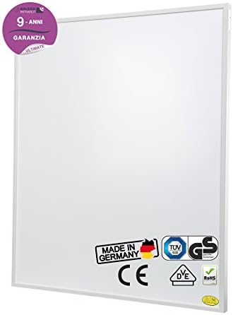 Brudek Infrared heating 350 watt with UK plug & thermostat | 9 years producer warranty | for terrace, balcony or outdoor | Energy efficiency & economical electric heating panel | Wall or Ceiling mounting possible | Electric heating Made in Germany | ULTIMATE-Series