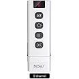 MOES Smart Curtain Remote Control, 9 Channel | RF433 Frequency Remote | Digital Channel Display Window |433.92 MHz | 1527 Standard Code | Curtain Bot