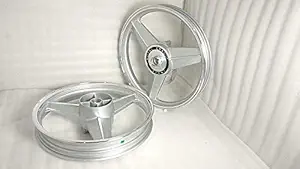 ROYAL ERADO 3 Spoke Mercedes Diamond Silver Alloy Wheel set| Royal-Enfield Classic single disc| Front 19