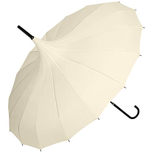 VON LILIENFELD Paraguas Sombrilla Nupcial Boda Mujer Pagoda Fabienne Crema