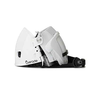 Overade Casque pliable Plixi pour vélo, trottinette électrique, overboard, gyroroue, gyropode, skateboard, roller, VAE - Répond à la norme CE EN1078, même protection qu’un casque classique - Volume divisé par 3 une fois replié - Couleur blanche -…
