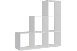 OSKAR-STORE Oskar Store Scaffale per scale Theresa, Bianco, 104 x 108 cm 6 vani