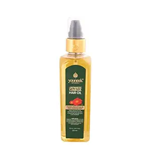 YOUNEEK Pro Science Japanese Camellia Hair Oil for All Hair Types with Plant-derived oils for Healthy Hair and Scalp, Paraben Free, 125 ml