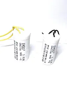 VT - Emdo 3.15MFD Fan Capacitor, 440V (Off White, Pack of 2)