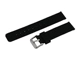24mm Schweiß Beweis Silikon-Armband für Sportuhr mit Schnellspannern Federstab schwarze Gummi Uhrgurt