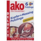 Preisvergleich Produktbild Ako Kupfer + Messing Putzlinge 6 Stück