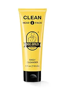 Bee Bald Clean Head And Face Wash Shampoo, 4 Oz