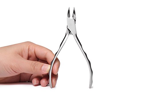 BEZOX Präzision Fuss nagelzange Trimmer für Dick oder eingewachsene Nägel oder Fingernagel Clipper lang Kiefer lang Griff – Nagelschneider – Edelstahl - 7